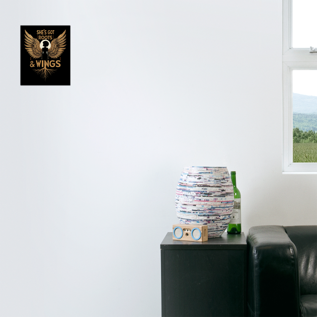 She's Got Roots And Wings by UrbanLifeApparel